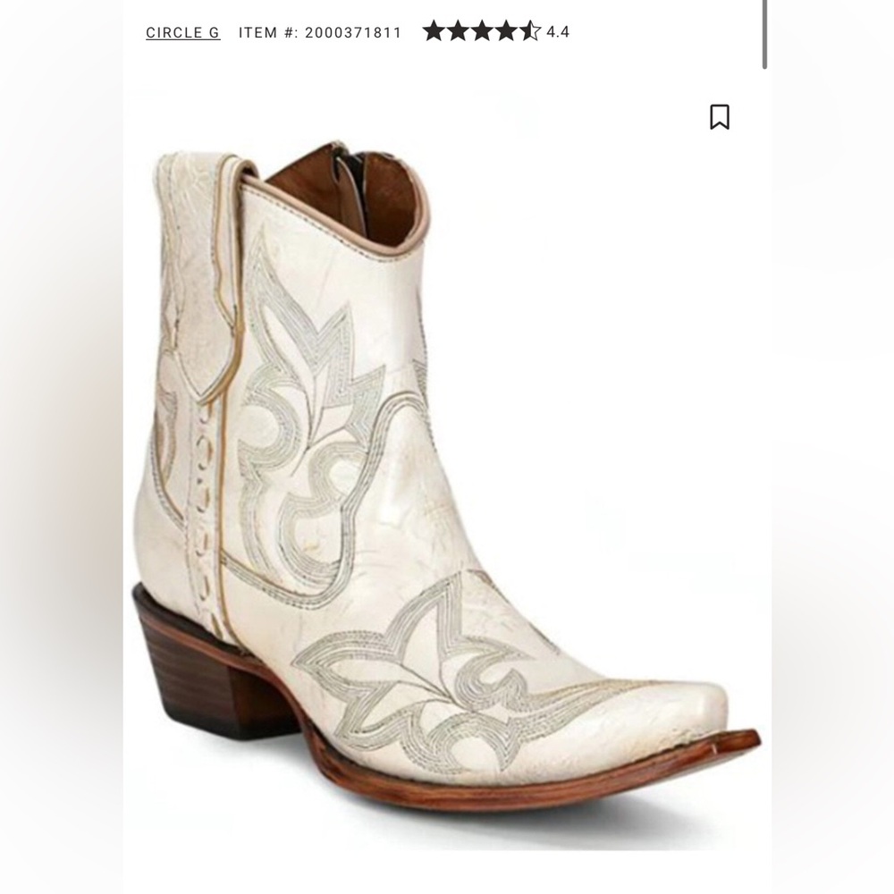 CIRCLE G WOMEN'S PEARL EMBROIDERED
WESTERN BOOTIES